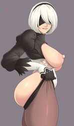 yorha 2b from nier: automata by lunasanguinis