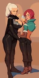 1boy 1girls ass ass_grab assertive assertive_female breasts cd_projekt_red cleavage cleavage_cutout clothed combos-n-doodles female femboy femboy_on_female femdom genderswap genderswap_(ftm) genderswap_(mtf) geralt_of_rivia hetero large_breasts male male/female malesub milf older_female older_female_and_younger_male rule_63 straight the_witcher the_witcher_(series) the_witcher_2 the_witcher_3:_wild_hunt triss_merigold