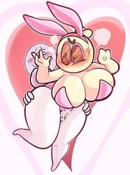 big_ass big_breasts bunnysuit lewdloaf oc thick_thighs thigh_sex