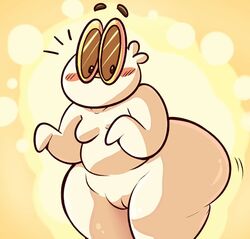 anthro chubby female female_only lewdloaf oc thick_thighs