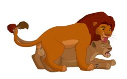 16:10 absurd_res all_fours alpha_channel couple_(disambiguation) disney doggy_style felid female feral from_behind_position genitals hi_res lion male mammal moan nala pantherine penetration penis pussy sex simba straight the_lion_king thereaven widescreen