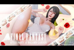 censored chobixpho dress dress_lift exposed_pussy final_fantasy final_fantasy_viii legs_up looking_pleasured rinoa_heartilly spread_legs tagme white_dress