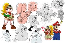 ? anthro anus areola ass bent_over blush book bottomless breasts bubble_butt closed_eyes color curvy cute erect_nipples erection fantasizing female goomba goombella heart helmet kissing large_ass large_breasts male mario mario_(series) medium_breasts mining_helmet monochrome mouse ms._mowz nintendo nipples nude one_eye_closed paper_mario penetration penis presenting presenting_hindquarters pussy rodent sex short_shorts shorts smile sssonic2 thick_thighs vaginal_penetration video_games wide_hips