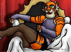 anthro crossdressing disney humanoid kayleen_lium male_only no_humans non-human non-human_only shere_khan tagme talespin