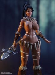 nidalee from league of legends by mavixtious