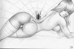 anus ass dat_ass fabio female female_only human marvel mary_jane_watson solo spider-man_(series) straight_hair tagme thong