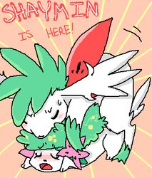 blush closed_eyes doggy_style flipnote_studio open_mouth pokémon_(species) pokemon pokemon_(species) shaymin shaymin_(land_form) tagme