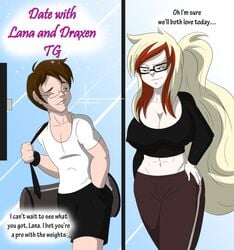 ass_expansion breast_expansion breasts cleavage comic female gender_transformation genderswap hair_growth huge_breasts lana_(tfsubmissions) male mtf_transformation original original_character rule_63 tfsubmissions transformation