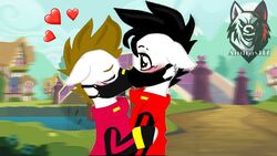 2boys andras117 drift_(fortnite) fortnite furry gay kissing my_little_pony oc tagme