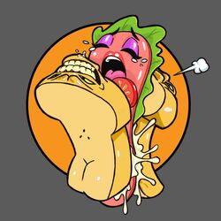 anthro bread crying cum cum_inside double_penetration meat open_mouth rape