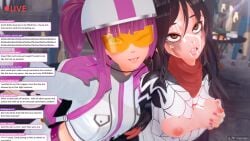 3d after_rape asian asian_female black_hair bobasooba bodysuit breast_grab breasts breasts_out broken_rape_victim cindy_moon cum cum_in_mouth defeated defeated_heroine english_text fucked_silly heroine instant_loss koikatsu korean korean_female livestream marvel marvel_comics masked_female rape raped_by_enemy raped_superheroine recording recording_video screwball_(marvel) silk_(marvel) spandex spider-man_(series) superhero_costume superheroine