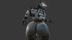 1boy 3d 3d_animation 3d_render animated augghles big_ass big_ass_(male) flashlight grey_background grey_body hands_on_ass jiggle jiggle_physics jiggling jiggling_ass looking_at_viewer looking_down machine male_only non-human non-human_body non-human_head non-human_only presenting presenting_hindquarters robot robot_humanoid solo solo_male spectre_(titanfall) tagme titanfall two_tone_body video white_body white_eyes