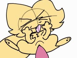 4:3 :3 animated female feral genitals giggling hi_res hunter_(rain_world) male male/female monk_(rain_world) penis rain_world slugcat smile videocult vulva