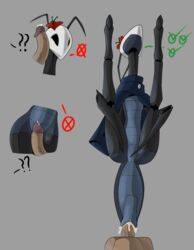 anthro anthro_penetrated arthropod arthropod_abdomen arthropod_abdomen_genitalia arthropod_abdomen_penetration arthropod_abdomen_pussy bastiel bodily_fluids cum cum_in_pussy cum_inside duo female genital_fluids genitals hi_res hollow_knight hollow_knight_x_humans human human_penetrating humor insect_girl insects male mammal mantis penetration pussy straight team_cherry vaginal_penetration video_games wrong_hole