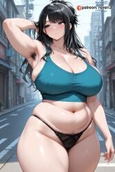 1female 1girl 1girls 1woman ai ai_art ai_generated arm_up armpit_hair artificial_intelligence bangs bbw belly big_arms big_boobs big_breasts big_hips big_stomach big_thighs big_tits big_titties big_waist black_eyes black_hair black_panties blue_clothes blue_clothing blue_tank_top boobs breasts chubby chubby_body chubby_female chubby_girl chubby_woman curvy curvy_body curvy_female curvy_girl curvy_woman exhibition exhibitionism exhibitionist fat fat_body fat_female fat_girl fat_woman giant_hips gigantic_arms gigantic_hips gigantic_thighs hairy_armpit hairy_armpits hand_up hips huge_arms huge_boobs huge_breasts huge_hips huge_stomach huge_thighs huge_tits huge_titties idolmaster idolmaster_shiny_colors idolmaster_shiny_colors_song_for_prism indoors kazano_hiori large_arms large_boobs large_breasts large_hips large_stomach large_thighs large_tits large_titties long_hair long_sidelocks massive_arms massive_boobs massive_breasts massive_hips massive_stomach massive_thighs massive_tits massive_titties one_arm_up one_hand_up outdoors panties pants patreon plump plump_body plump_female plump_girl pubic_hair pubic_hair_peek public public_exposure public_indecency reveri3 side_boob sideboob sidelocks solo solo_female solo_girl solo_woman standing stomach tank_top tanktop thick thick_arms thick_body thick_female thick_girl thick_hips thick_stomach thick_thighs thick_waist thick_woman thighs tits titties waist wide_hips wide_waist