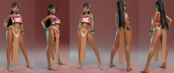 1girls 21:9 3d black_hair blender breasts chel cleavage dark-skinned_female dark_skin dreamworks female female_only kisxsfm loincloth long_hair long_loincloth native_american solo solo_female the_road_to_el_dorado ultrawide