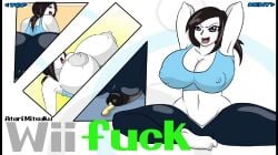 abs atari_mitsuku barefoot big_breasts breasts female huge_breasts muscular muscular_female naughty_face nintendo nipples nude puffy_anus seductive seductive_smile smile solo thick_thighs wii wii_fit wii_fit_trainer wii_fit_trainer_(female)