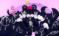 3girls alternate_version_available anthro ass_bigger_than_head big_ass big_breasts big_butt black_body black_nipples breasts breasts_bigger_than_head canine cum cum_everywhere cum_in_ass cum_in_mouth cum_on_body cum_on_breasts curvy_female curvy_figure disney excessive_cum felid feline fox mammal merrie_melodies minnie_mouse murid murine nipples nude nude_anthro nude_female open_mouth ortensia oswald_the_lucky_rabbit public_domain rabbit5gamer roxy_(warner_brothers) tongue_out voluptuous voluptuous_female vulpine warner_brothers