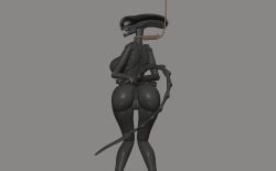 female xenomorph from alien (franchise) by serpenteya