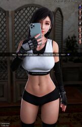 tifa lockhart from final fantasy by darkbahamuth