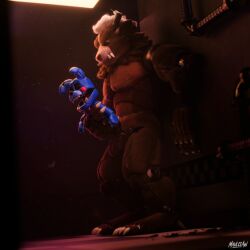 1:1 3d_(artwork) abs afterglownsfw all_the_way_through animatronic anthro balls big_balls big_penis blender_(artwork) blender_cycles_(artwork) bodily_fluids bottomless bottomless_anthro bottomless_male bow_tie charr chromatic_aberration claws clothed clothing corridor cum cum_in_mouth cum_inside cum_on_face cum_on_penis cum_through depth_of_field digital_media_(artwork) duo english_text fangs felid feline five_nights_at_freddy's fucked_silly fur genital_fluids genitals guild_wars hi_res horn humanoid hybrid joints lagomorph leporid living_condom machine male male/male mammal medical_instrument office on_model pecs penetrable_sex_toy penetration penis portrait precum puppet_bonnie_(fnafsl) rabbit robot scientific_instrument scottgames sex sex_toy sister_location standing tagme teeth text tongue unknown_artist wall_(structure) widescreen wire