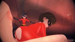 1boy 1boy1girl 1girls 3d_animation animated animation clothing cowgirl_position creampie cum cum_in_pussy cum_inside elastic elastigirl elastigirl_(the_incredibles_2_supersuit) helen_parr kadsano mask moaning moaning_in_pleasure penis penis_in_pussy reverse_cowgirl_position sex short_hair sound sound_effects story superheroine surprised tagme the_incredibles the_incredibles_2 vagina vaginal vaginal_penetration vaginal_sex video violet_parr