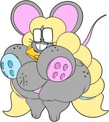 1girls anthro ass belly blonde_hair braided_hair breasts buckteeth buttons cheese fat female female_focus female_only freckles freckles_on_ass freckles_on_belly freckles_on_breasts freckles_on_face furry glasses grey_fur hips large_ass large_breasts mostly_nude mostly_nude_female mouse mrpr1993 overweight overweight_female panties rat rodent rodent_humanoid shortstack square_glasses stomach thick_thighs thighs underwear weight_gain whiskers wide_hips