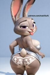 ai_generated anthro big_breasts bimbo breasts bunny bunny_ears bunny_girl dress female furry giant_breasts gigantic_breasts gown huge_breasts hyper_breasts judy_hopps large_breasts matriksai rabbit seductive zootopia zootopia_2