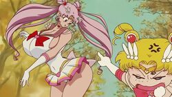 2girls age_difference aged_down aged_up alternate_breast_size angry angry_expression ass big_ass big_breasts bishoujo_senshi_sailor_moon blonde_hair breasts breasts_bigger_than_head chibi_usa clothed clothed_female clothing color edit female female_only fully_clothed huge_ass huge_breasts large_breasts mother_and_daughter multiple_girls n647 panties pink_hair sailor_chibi_moon sailor_moon sailor_senshi_uniform screenshot_edit size_difference skirt surprised surprised_expression taller_female thick_thighs usagi_tsukino voluptuous wide_hips young