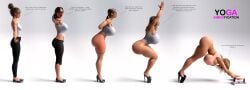 1girls ass ass_expansion bimbo bimbofication bimbofication_sequence breast_expansion breast_implants dialogue female female_only gigantic_breasts huge_ass huge_breasts human implants revealing_clothes text transformation transformation_sequence traveller1993