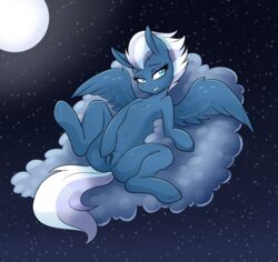 ambris bedroom_eyes cloud equid equine female feral friendship_is_magic furry hi_res lying mammal masturbation moon my_little_pony narrowed_eyes night night_glider_(mlp) on_back pegasus seductive sky solo spread_legs spreading star vaginal_masturbation vaginal_penetration wings