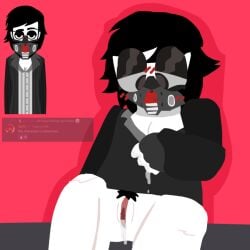 1boy 1cuntboy 1male after_masturbation alan_(incredibox_express) bell black_clothing black_hair blush blushing_male boypussy covered_face game_sprite half-closed_eyes incredibox incredibox_express incredibox_mod looking_at_genitalia male_only masturbation mouth_mask no_panties no_pants not_my_art pleasuring_self pubic_hair reupload screenshot shiny_eyelids small_breasts tboy trans_man trans_man_(lore) transgender transgender_male transmasc vulva white_skin