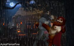 16:10 1boy 1girls 3d animal_genitalia animal_penis anthro aysaflamepaw bear big_bad_wolf big_breasts black_body black_fur blizzard_entertainment breasts brown_body brown_fur building canid canine canine_penis canis cape clothing dark duo female female_penetrated fur genitals hair hi_res hood house knot little_red_riding_hood little_red_riding_hood_(copyright) male male_penetrating male_penetrating_female mammal nipples nude open_mouth outside pandaren pandaren_female penetration penis pussy rain raining sex sky straight tree ursid vaginal_penetration video_games warcraft were werecanid widescreen wolf worgen