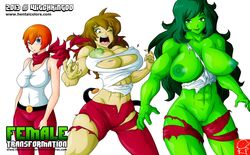 1girls abs before_and_after big_breasts blue_eyes bobcut breast_expansion breasts female female_only green_hair green_skin huge_breasts hulk_(series) jennifer_walters large_breasts long_hair marvel marvel_comics moaning muscles muscular muscular_female naughty_face nipples orange_hair pussy screaming seductive seductive_smile she-hulk smile solo tearing_clothes thick_thighs torn_clothes transformation transformation_sequence white_background wide_hips witchking00