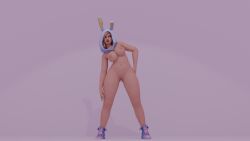 ahe_gao blue_eyes breasts bunnysuit chubby constructor_penny female female_only fortnite fortnite:_save_the_world miss_bunny_penny_(fortnite) penny_(fortnite) pussy vagina