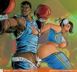 1boy 1girls athletic athletic_female balls balrog benmarxx big_breasts big_penis breasts brown_hair busty capcom chun-li closed_eyes clothing cum cum_in_pussy cum_inside dark-skinned_male dark_skin female from_behind from_behind_position hourglass_figure interracial large_breasts large_penis long_hair male muscle muscles muscular muscular_male penetration penis pussy pussy_juice sex sideboob spread_legs straight street_fighter testicles thick_penis vagina vaginal vaginal_penetration vaginal_sex wide_hips