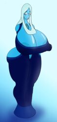 1girls 2017 5h4m3l355 absurd_res alien alien_girl alien_humanoid alternate_breast_size areola_slip areolae big_ass big_breasts blue_areola blue_body blue_diamond_(steven_universe) blue_dress blue_pupils blue_skin breasts cartoon_network diamond dress erect_nipples erect_nipples_under_clothes gem_(species) gigantic_breasts hi_res huge_breasts hyper_breasts large_breasts long_breasts long_dress long_nipples nipple_bulge nipples no_bra steven_universe symbol-shaped_pupils thick_thighs thighs wide_hips