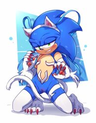 sonic the hedgehog from capcom by xlownez