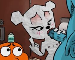 being_watched cartoon_network cucked_by_brother cuckold darwin_watterson edit fellatio female furry gumball_watterson male middle_finger multiple_boys multiple_males oral qluvic straight tagme taunting teri_(tawog) the_amazing_world_of_gumball third-party_edit ursid ursidae