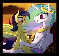 1boy 1futa furry futa_on_male futanari mixi_creamstar_(oc) my_little_pony princess_celestia_(mlp) swiss_cheese_(artist) tagme