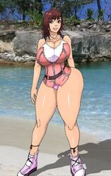 alternate_ass_size alternate_breast_size bimbo blue_eyes breasts bursting_breasts cleavage disney hips huge_ass huge_hips huge_thighs jay-marvel kairi kingdom_hearts large_breasts milf panties short_hair square_enix thick_thighs thighs tight tight_clothes tight_clothing tight_shirt wide_hips