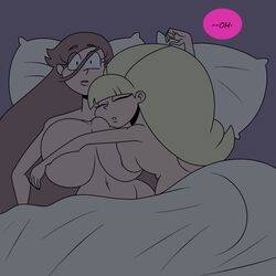 2girls after_sex asleep disney disney_channel female female_only frostbiteboi gravity_falls mabel_pines multiple_girls pacifica_northwest straight_hair surprised tagme yuri