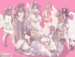 ahri cock_ring demimond23 dj_sona fox_ears fox_girl futanari hanon(editor) high_heels horsecock huge_ass huge_balls huge_breasts huge_cock human_with_animal_genitalia league_of_legends orgy popstar_ahri sheath sona_buvelle tail