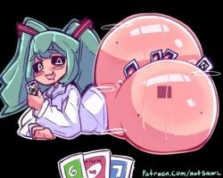 hatsune miku from mimukauwa nice try (vocaloid) by notsawl