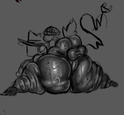 big_balls big_breasts big_penis breasts disumisu2 fat_ass female futa_on_female futanari hat huge_ass monitor_head monochrome robot robot_girl screen_face sex size_difference small_dom_big_sub source_request sweaty tail tv_head voluptuous