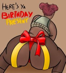 apex_legends artist_request ass big_ass big_breasts big_butt birthday_gift bottom_heavy from_behind gift_wrapped huge_ass huge_breasts huge_thighs lifeline_(apex_legends) present seductive talking_to_viewer thick_thighs ulala_ voluptuous