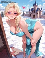 elsa from disney by lewdiboo