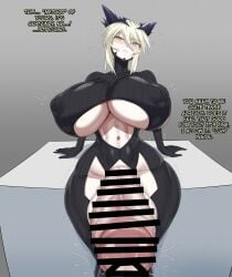 1futa artoria_pendragon artoria_pendragon_(alter) artoria_pendragon_(lancer_alter) breasts censored cum_request dialogue docking fate/grand_order fate_(series) futa_docking futa_is_bigger futa_only futanari futanari_penetrated gigantic_breasts huge_breasts huge_cock hung_bottom imminent_orgasm intersex intersex_penetrated jadf large_breasts large_penis light-skinned_futa penis pov solo text thick_thighs urethral_insertion urethral_penetration wide_hips