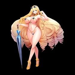 1:1 1girls alternate_costume areola_slip areolae armpits bangs bare_shoulders barely_clothed big_breasts big_hair bikini bimbo black_background blonde blonde_hair blue_eyes blush breasts casual casual_exposure charlotte_(jewelry_bikini)_(last_origin) charlotte_(last_origin) cleavage clothing collar curly_hair curvy drill_hair eyelashes female female_focus female_only front_view full_body g-string glasses glasses_on_head gold hair_between_eyes hand_in_hair heels high_heels highleg_bikini highleg_swimsuit highres hips holding holding_object hourglass_figure huge_breasts human large_breasts last_origin light-skinned_female light_skin long_hair looking_at_viewer micro_bikini navel official_alternate_costume official_art open_mouth pasties playing_with_hair pointless_clothing pose revealing_clothes seducing seductive shiny_skin sideboob simple_background skimpy skindentation smile smiling snowball22 solid_color_background solo strut sunglasses sunglasses_on_head swimsuit thick_thighs thighs thong tight_clothing tongue umbrella underboob venus_bikini very_long_hair voluptuous wide_hips