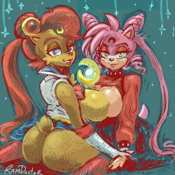 amy rose from bishoujo senshi sailor moon by ramdoctor
